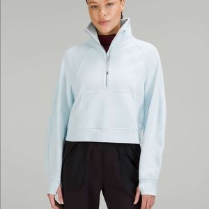 Lululemon blue powder funnel neck scuba
